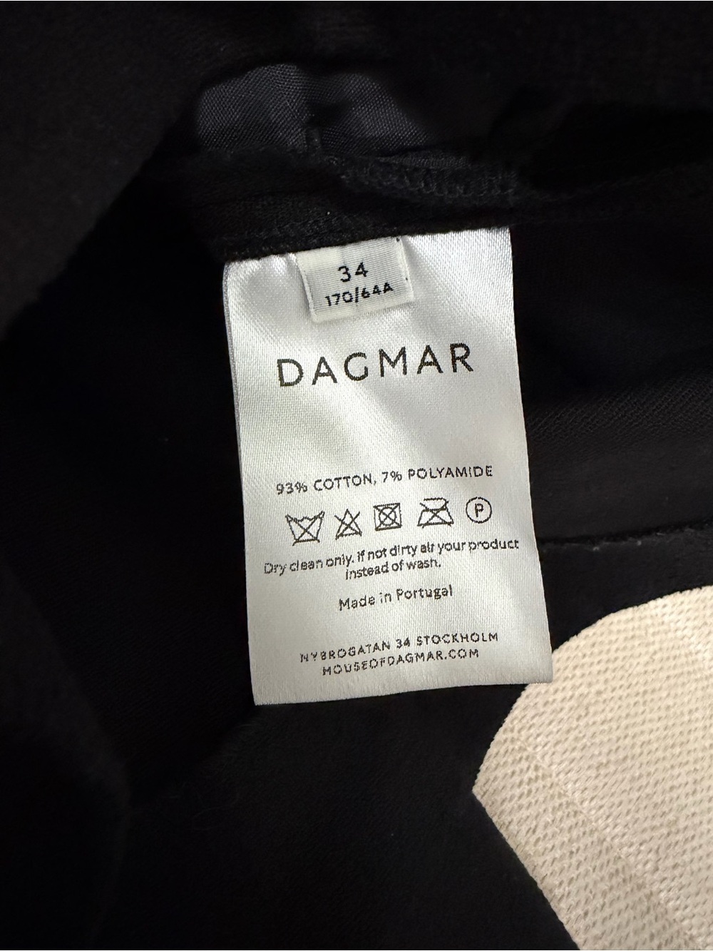 HOUSE OF DAGMAR Black Tailored Cotton Shorts Size 34 - Picture 5 of 6